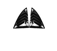 JINFOLI Couvercle de fenêtre triangulaire arrière for modèle Y Juniper 2025, for sport, garniture latérale style ABS, accessoires décoration extérieure Grille d'aération pour toit de voiture(My Black)