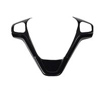 JINFOLI Couvre Volant Accessoires de Voiture Couvre-Volant Autocollant Garniture, for Ford, for Fiesta MK7 2009-2017, for Ecosport 2012-2017(C Type Carbon Fiber)