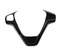 JINFOLI Couvre Volant Accessoires de Voiture Couvre-Volant Autocollant Garniture, for Ford, for Fiesta MK7 2009-2017, for Ecosport 2012-2017(B Type Carbon Fiber)