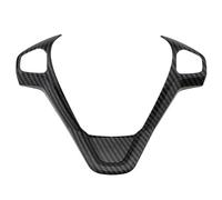JINFOLI Couvre Volant Autocollant de Garniture Paillettes Couverture Volant Voiture, for Ford, for Ecosport 2013-2017 Nouveau, for Fiesta MK7 2009-2017, Accessoires intérieurs(2hole Carbon Black)