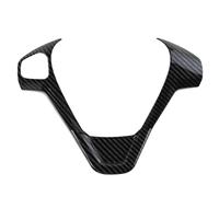 JINFOLI Couvre Volant Autocollant de Garniture Paillettes Couverture Volant Voiture, for Ford, for Ecosport 2013-2017 Nouveau, for Fiesta MK7 2009-2017, Accessoires intérieurs(1hole Carbon Black)
