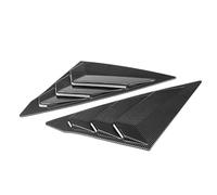 JINFOLI for, 11e génération, for berline, 2022, Couvercle de volet latéral fenêtre arrière, Garniture autocollante, Prise d'air ABS, Fibre Carbone Noire Grille d'aération pour Toit de Voiture(Carbon)