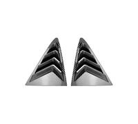 JINFOLI for Fiesta, 2018-2021 ABS Fibre de Carbone Fenêtre latérale arrière Triangle Becquet Garniture persienne Grille d'aération pour Toit de Voiture(Carbon Fiber)