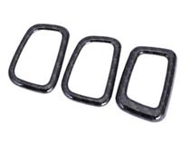 JINFOLI for la série 5, Cadre de Bouton d'appui-tête 525li528li530li/le535 Autocollant de Cadre décoratif G38 G30 Autocollant décoratif pour Interrupteur de siège Auto(Carbon Fiber)