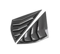 JINFOLI for Mustang, Mach E 2021 2022 Couvercle de Pare-Brise latéral extérieur arrière, Couvercle décoratif, becquet Grille d'aération pour Toit de Voiture(Carbon Fiber Look)