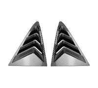 JINFOLI Garniture de Protection Triangulaire for vitres arrière, Volets et Stores, for Fiesta, MK8 2018+, Fibre Carbone Grille d'aération pour Toit de Voiture