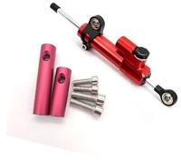 JINFOLI Kit de Support de Support d'amortisseur de Direction, Amortisseur de Direction de stabilisateur CNC for Scooter électrique Inxing V5 réglable Amortisseur de Direction(Black 1 set2)