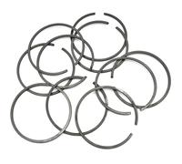 JINFOLI Lot de 10 Segments de Piston 34 mm x 1,5 mm, for tronçonneuse Zenoah, G2500, sécateur à poignée supérieure 2500, YD25 25,4 CC 25 CC STIGA AMA, for Alpina, Segments de Piston Outils de Jardin