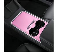 JINFOLI Lot de 2 autocollants décoratifs roses for accoudoir central voiture, kit décoration intérieure, for Tesla, modèle 3/Y 2021 Autocollant de superposition pour console centrale de véhicule