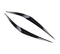 JINFOLI Lot de 2 autocollants for phares avant de voiture, en ABS noir brillant, for X1 F48 (2016, 2017, 2018, 2019, 2020) Teinte pour phares de véhicule(Carbon Fiber Look)