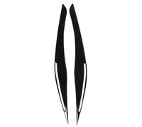 JINFOLI Lot de 2 autocollants for phares de voiture, noir brillant/fibre de carbone, for Série 3 E90 318i 320i 325i 2009-2012 Teinte pour phares de véhicule(Glossy Black)