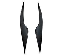 JINFOLI Lot de 2 cache-sourcils de phares de voiture en fibre de carbone ABS noir, for Focus MK2 C307 2008-2010 Teinte pour phares de véhicule(Carbon Fiber)