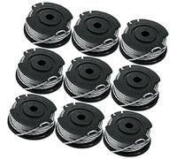 JINFOLI Lot de 4, 6 ou 9 bobines de Fil de Coupe for débroussailleuse 4 m, for modèles Art 23SL 26SL, Qualcast CLGT2425A, Ryobi, RLT36, RLT36B, RLT36C33 (6) Bobine de Tondeuse à Gazon(Black 9)