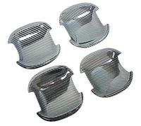 JINFOLI pour Kia, Rio 3 Rio3 K2 2011-2016 Garniture de décoration | de couverture de poignée de porte de voiture en fibre de carbone brillante