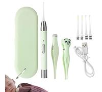 JINGAN Choix d'oreille - Nettoyant pour cérumen avec éclairage | Ear Scoop sécurité réutilisable pour la Famille, Les Enfants, Les Adolescents, Les Adultes