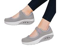 JINGAN Marche Orthopédiques, Tennis Décontractées À Enfiler pour Femmes, Chaussures Orthopédiques À Coussin d'air
