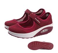 JINGAN Marche Orthopédiques, Tennis Décontractées À Enfiler pour Femmes, Chaussures Orthopédiques À Coussin d'air