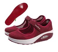 JINGAN Marche Orthopédiques, Tennis Décontractées À Enfiler pour Femmes, Chaussures Orthopédiques À Coussin d'air