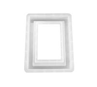 JINGAN Moule en résine cadre photo - Grand moule en résine époxy pour décorations de bureau - Moule pour cadre en forme d'élégante, silicone époxy de grande taille pour l'artisanat
