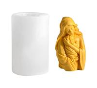 JINGAN Moule en Silicone pour Bougie, Mère Enfant Moule pour La Fabrication D'artisanat, Moule Madonna, Moule en Résine Bébé Jésus, Moule Figurine pour Bougie Parfumée, Artisanat en Résine, Gâteau