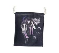 JINGAN Sac avec cordon - Petit sac en polaire composite - Sacs de voyage avec cordon, tarot pour accessoires de voyage Crystal Tarot Deck Stones Jewelry
