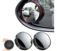 JINGDA 2 Pièces Miroir Angle Mort pour Mini One/Cooper/Cooper S/John Cooper Works (JCW) Hatch 2001-2006, Miroir de Sécurité Grand Angle Ajustable, Rétroviseur Haute Définition, Rotation 360°