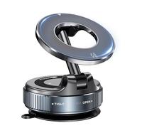 JINGDA Support Téléphone Voiture Magnétique Ventouse pour Audi SQ8 e-tron 2025, Rotation 360° Fixation Ultra-Stable Tableaux de Bord et Pare-Brise,Bla-CK