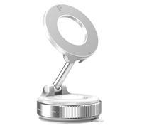 JINGDA Support Téléphone Voiture Magnétique Ventouse pour BMW Alpina B8 Gran Coupe 2025, Rotation 360° Fixation Ultra-Stable Tableaux de Bord et Pare-Brise,White