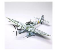 JINGDEE Avion à l'échelle d'exposition 1:72 for Le Chasseur Allemand JU-87G2 modèle Rudel 1945 Avion Classique de la Seconde Guerre Mondiale Cadeau de fête de Vacances Convient pour Offrir en Cadeau