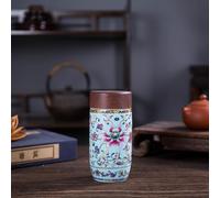 Jingdezhen Chauffe-mains en céramique peinte en or pour la maison, l'automne et l'hiver, couleur émaillée, tasses isothermes, tasses de voiture, tasses cadeaux d'affaires