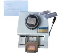 JINGEDD Embosseuse de Cartes, Machine de gaufrage de Cartes en PVC à 72 caractères, Machine de Codage d'estampage Manuelle pour la Fabrication de Cartes d'identité, Machine d'estampage de Cartes VIP