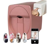 JINGEDD Mprimante À Ongles 3D Compatible WiFi/Bricolage, Imprimante Numérique Mobile pour Nail Art, Machine De Peinture À Ongles Portable en 30 Secondes, Plus De 1000 Images,A