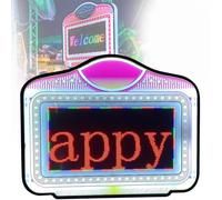 JINGEDD Panneau D'affichage De Service De Bouteille Portable À LED, Présentateur De Bouteille À Lettre À LED, Panneau Lumineux De Service De Bouteille, Modifiez Votre Propre Message Roulant