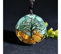 JINGERL Arbre de Vie Orgonite Collier Énergie Cristal Guérison Reiki Chakra Yoga Méditation Orgone Orgone Pendentif (Color : 2)