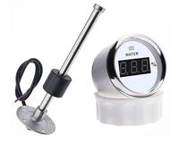 JINGERL Capteur de jauge de Niveau d'eau Marin 100-500mm 0-190 Ohm adapté à la jauge de Niveau d'eau de Voiture de Bateau avec rétro-éclairage Rouge 9-32V (Color : WS 325MM)
