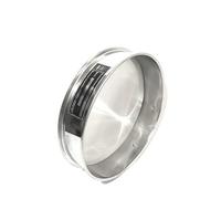 JINGERL Tamis de farine, Sieve soja, Riz, Grain, Sésame, Échantillon, Tamis, Chroming cadre SS 304, Filtre Mesh Diam 25cm, Aperture 0.074-1.6mm, Capacity : 120 mesh