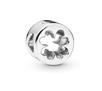 JINGGEGE 925 Sterling Silver Bead Family Tree Famille Coccinelle Dangle Charms Fit Bracelet Collier DIY Femmes Bijoux (Color : Clover Cut Out)