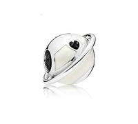 JINGGEGE 925 Sterling Silver Bead Family Tree Famille Coccinelle Dangle Charms Fit Bracelet Collier DIY Femmes Bijoux (Color : Planet of Love)
