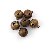 JINGGEGE Bronze Metal Jingle Bells Bells Lâche Beads Festival Décoration de fête/Décorations d'arbres de Noël/Accessoires de Dialcrafts (Christmas Bell Size : 8mm 20pc, Color : Bronze)
