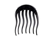 JINGGEGE Outil de Tresse en Plastique PoneyThail Coiffure Cheveux Insérer Peigne Moelleux (Color : Le Noir)