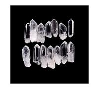 JINGGEGE Point WANDE Pierre Tibet Tibet Naturelle Cristal Cristal Nature Points DE Quartz TERMINÉ Bague SPÉCIMEN Cristal Pierre 50G (Color : White)