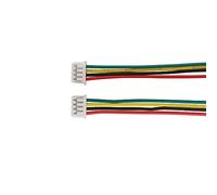 Jinghong Mini micro JST 1.25mm 4 broches femelle à femelle/double extrémité des prises de prise avec câbles de fil 10mm 15mm 20mm 30mm(20 CM,5 Pcs)