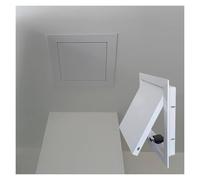 JingJiangBo Panneau d'accès Durable for cloisons sèches, for plafonds et Murs, 12 x 12, Porte de Service en métal Blanc avec Serrure magnétique.(55x60cm)