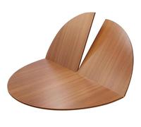 JingJiangBo Table Ronde Pliante Couleur Noyer pâle, 1 pièce, Plateau de Table Polyvalent en Bois Massif, 47/55/59/63/71/79 Pouces, for Salle à Manger et événements(120cm)