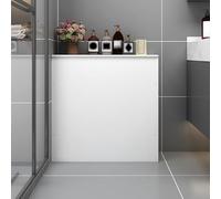 JINGJIAOPLSD Cache-radiateur Blanc Moderne en PVC, Design Compact pour Protéger Les Radiateurs et Les Tuyaux, Solution de Décoration Élégante pour la Maison(60x60x15cm/23.6x23.6x5.9in)