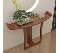 JINGJIAOPLSD Console Entree de Style Chinois Moderne en Bois Massif, Meuble Console D'entrée et de Décoration pour L'entrée, Le Salon, la Chambre et Le Couloir(Brown,120x30x80cm/47x12x32in)
