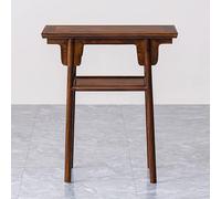 JINGJIAOPLSD Meuble Console D'entrée en Bois de Noyer Massif avec Étagère de Rangement Inférieure, Style Néo-Chinois pour L'entrée, Le Salon ou Le Couloir