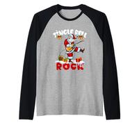 Jingle a Bell Rock Merry Christmas Santa Guitare électrique Manche Raglan