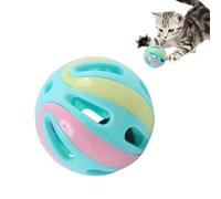 Jingle Bell Jouet pour chat - Orbe de poursuite, 1 hochet creux pour le sport félin, sphère sonore avec carillon interne, fournitures pour animaux, granulés pour jeux de sol, chasse et rôdeur