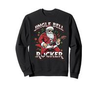 Jingle Bell Rocker Père Noël drôle Rock Noël Sweatshirt